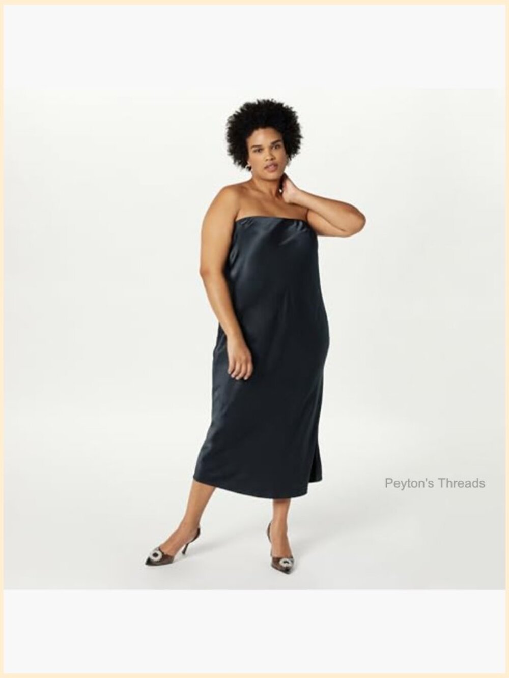 Strapless Midi Dress A-Line Silhouette Wedding Occasion - Picture 5 of 7